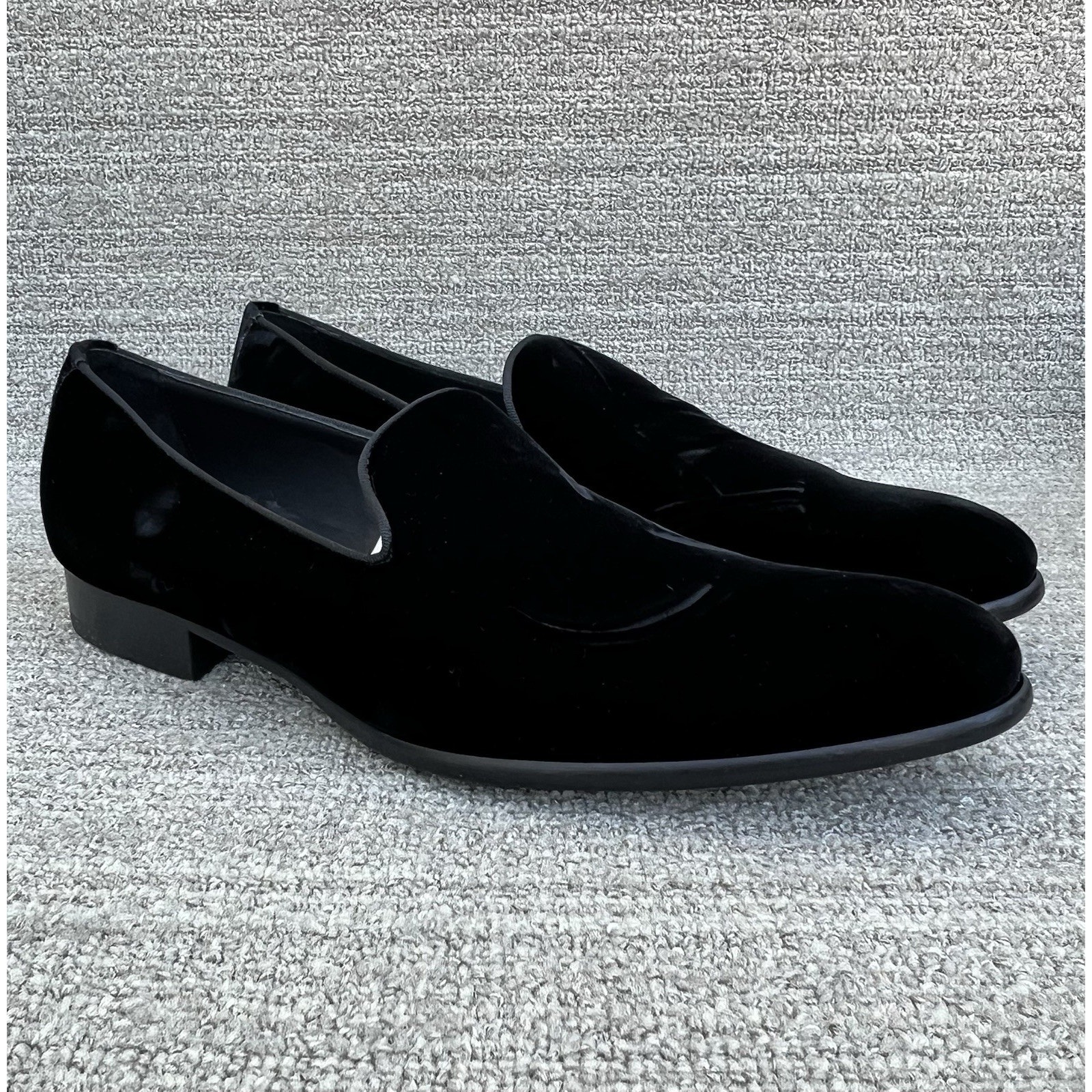 To Boot New York Adam Derrick Formal Plush Black Velvet Loafer Men's Size 11 Us